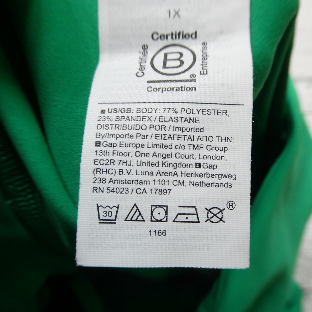 Athleta Leggings Womens 1X Green Interval Stash 7/8 Tight Ankle Pockets Gym - Picture 4 of 10